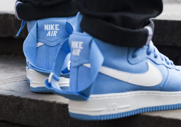 Giày Nike Air Force 1 Hi Retro QS University Blue 743546-400 - Ảnh 5