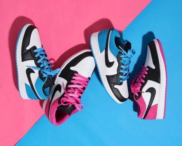 Giày Nike Air Jordan 1 Low 'Laser Blue' (GS) CT1564-004 - Ảnh 5