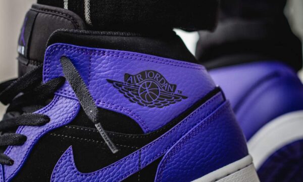 Giày Nike Air Jordan 1 Mid Black 'Dark Concord' 554724-051 - Ảnh 14