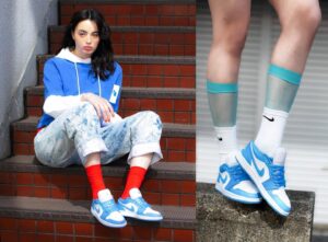 Alternative view of Giày Nike Air Jordan 1 Low 'UNC' AO9944-441