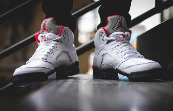 Giày Nike Air Jordan 5 Retro 'Fire Red' 2020 DA1911-102 - Ảnh 7