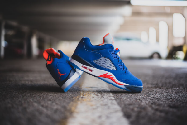 Giày Nike Air Jordan 5 Retro Low 'Knicks' 819171-417 - Ảnh 6
