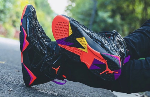 Giày Nike Air Jordan 7 Retro 'Black Gloss' 313358-006 - Ảnh 5