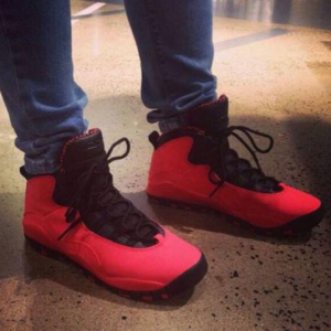 Alternative view of Giày Nike Air Jordan 10 Retro GG 'Fusion Red' 487211-605