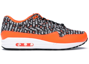 Giay Nike Air Max 1 'Just Do It Pack Black Orange' 875844-008