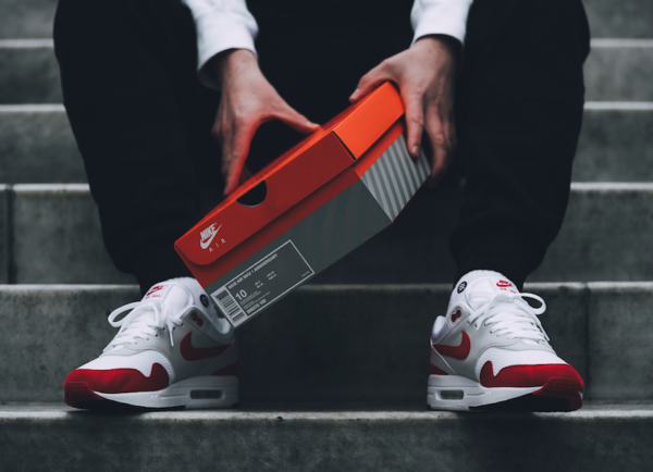 Giày Nike Air Max 1 OG 'Anniversary Red' 908375-100 - Ảnh 8