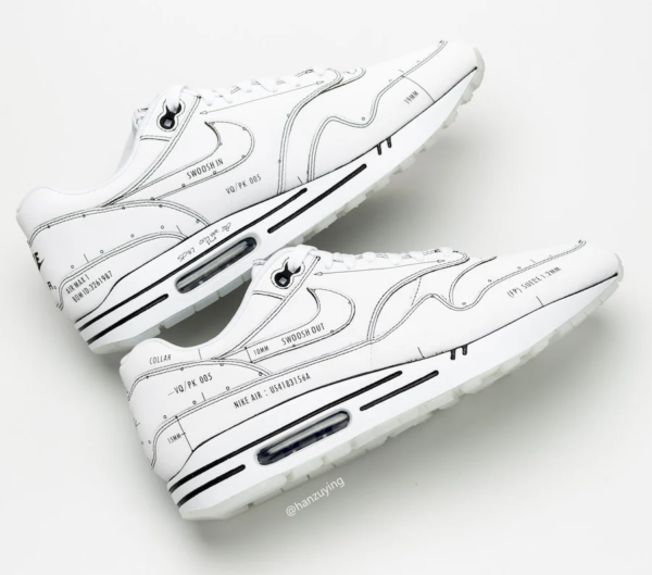 Giày Nike Air Max 1 Tinker 'Sketch to Shelf White' CJ4286-100 - Ảnh 4