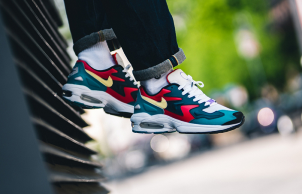 Giày Nike Air Max 2 Light SP 'Red Navy Emerald' BV1359-600 - Ảnh 4