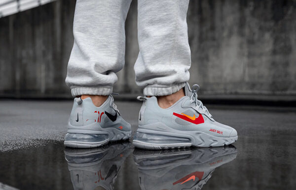 Giày Nike Air Max 270 React 'Just Do It Wolf Grey' CT2203-002 - Ảnh 3