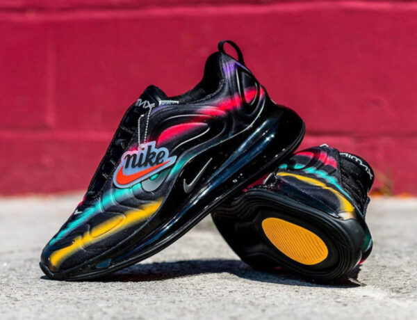 Giày Nike Air Max 720 Black 'Neon Streaks' AQ3196-011 - Ảnh 3
