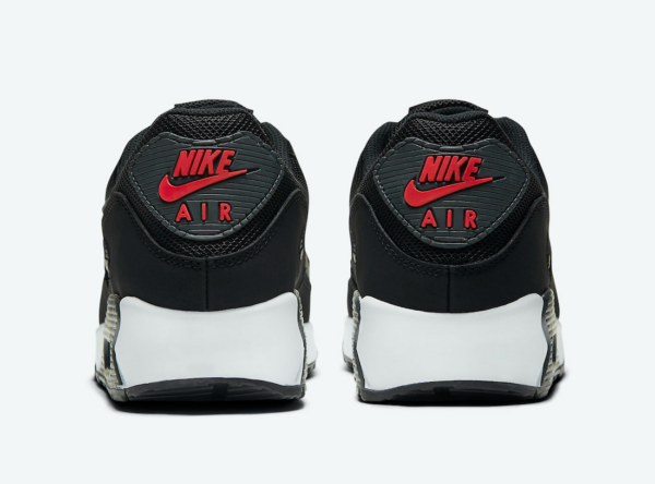 Giày Nike Air Max 90 'Black University Red' DH4095-001 - Ảnh 7