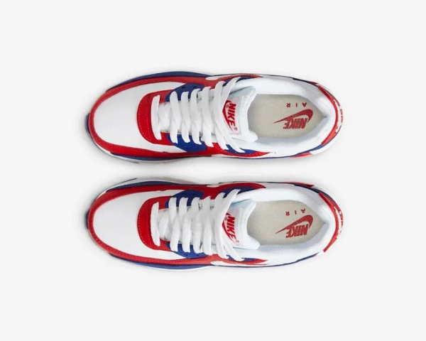 Giày Nike Air Max 90 Leather GS 'USA' DA9022-100 - Ảnh 4