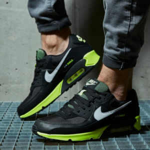 Alternative view of Giày Nike Air Max 90 'Black Hot Lime' DB3915-001