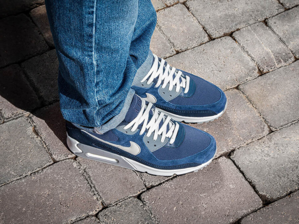 Giày Nike Air Max 90 Premium 'Obsidian' DA1641-400 - Ảnh 4