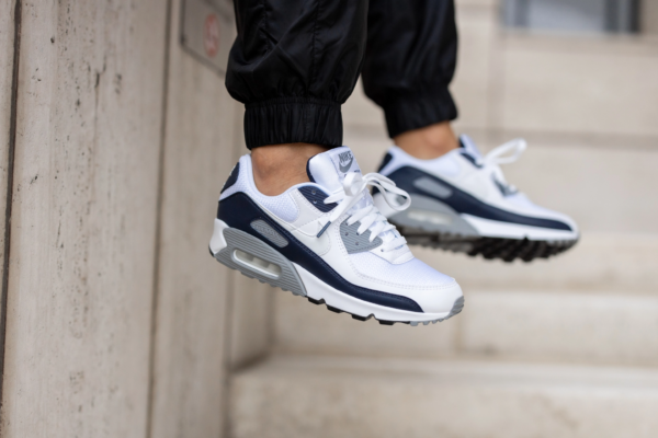 Giày Nike Air Max 90 'White Grey Obsidian' CT4352-100 - Ảnh 7