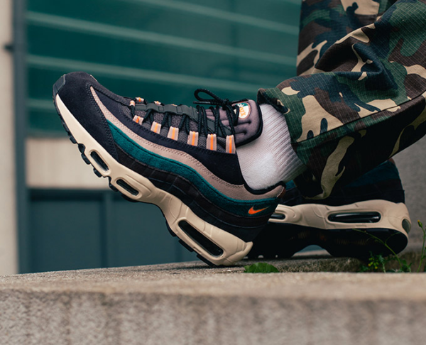 Giày Nike Air Max 95 Premium Oil Grey Teal 538416-018 - Ảnh 2