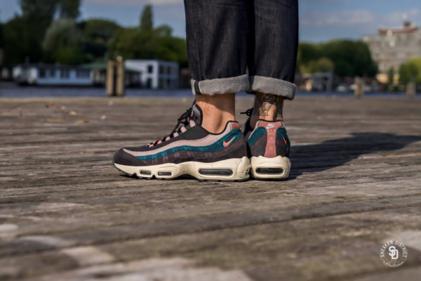 Giày Nike Air Max 95 Premium Oil Grey Teal 538416-018 - Ảnh 7