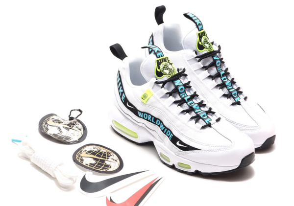 Giày Nike Air Max 95 Worldwide Pack White CT0248-100 - Ảnh 7