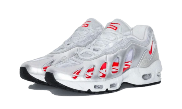 Giày Nike Supreme x Air Max 96 'Metallic Silver' CV7652-001 - Ảnh 2