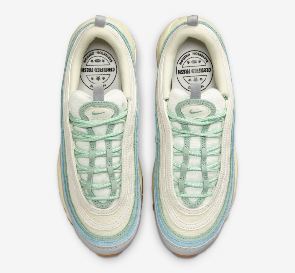 Giày Nike Air Max 97 'Enamel Green Sail Worn Blue' DX5766-131 - Ảnh 7