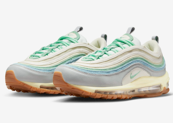 Giày Nike Air Max 97 'Enamel Green Sail Worn Blue' DX5766-131 - Ảnh 5