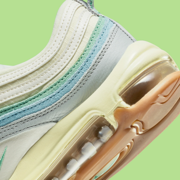 Giày Nike Air Max 97 'Enamel Green Sail Worn Blue' DX5766-131 - Ảnh 9