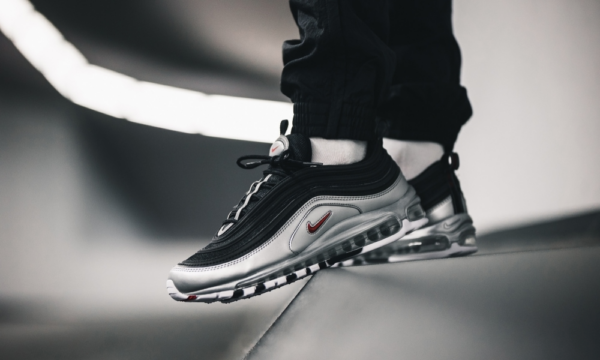 Giày Nike Air Max 97 QS 'B Sides Metallic Silver' AT5458-001 - Ảnh 6
