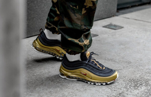 Giày Nike Air Max 97 QS B Sides 'Metallic Gold' AT5458-002 - Ảnh 3
