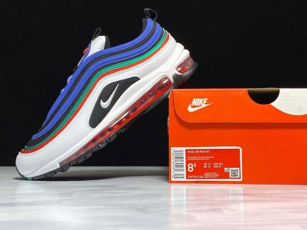 Giày Nike Air Max 97 GS 'White Multi' CW7013-100 - Ảnh 10