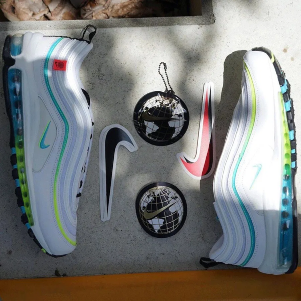 Giày Nike Air Max 97 'Worldwide Pack  White' CZ5607-100 - Ảnh 4