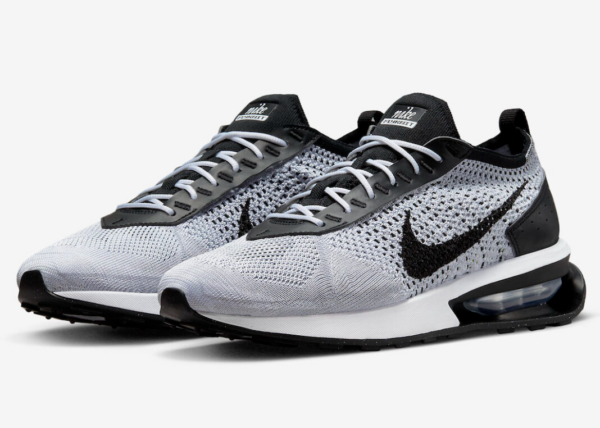 Giày Nike Air Max Flyknit Racer 'White Black' DJ6106-002 - Ảnh 2