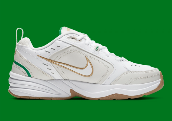 Giày Nike Air Monarch IV 'White Lucky Green Gold' 415445-103 - Ảnh 3