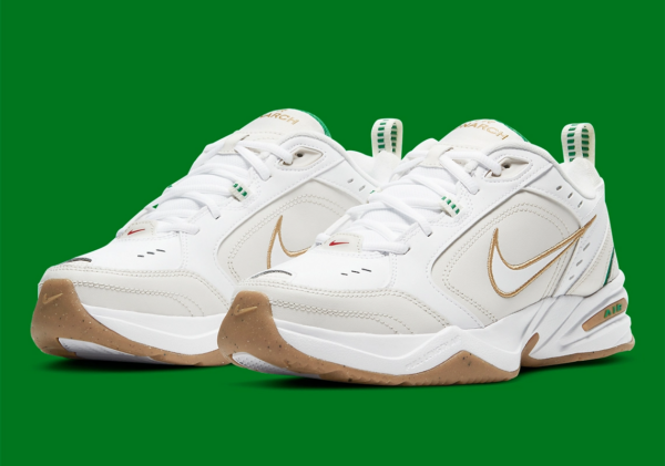 Giày Nike Air Monarch IV 'White Lucky Green Gold' 415445-103 - Ảnh 5