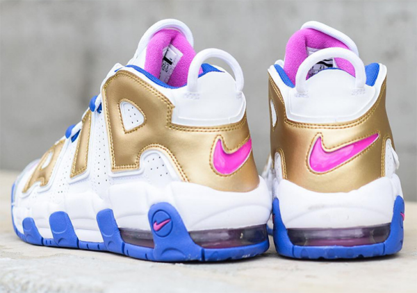Giày Nike Air More Uptempo GS 'Fuchsia Blast' 415082-106 - Ảnh 7