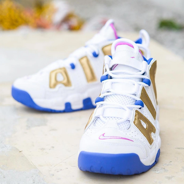 Giày Nike Air More Uptempo GS 'Fuchsia Blast' 415082-106 - Ảnh 5