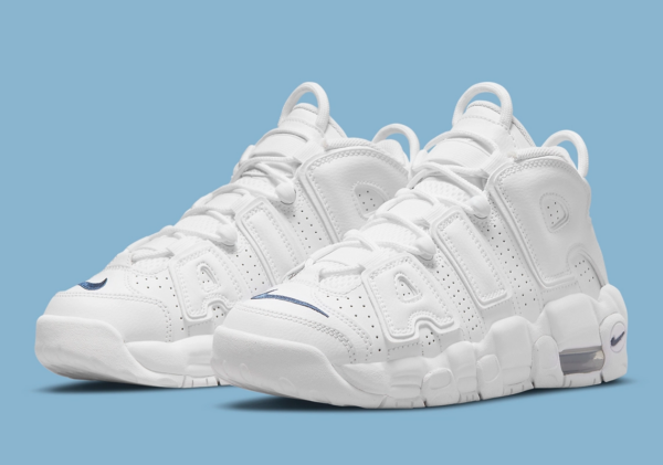 Giày Nike Air More Uptempo GS 'White Midnight Navy' DH9719-100 - Ảnh 5