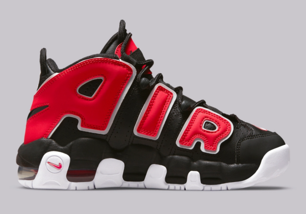 Giày Nike Air More Uptempo GS 'Black University Red' DM3190-001 - Ảnh 3