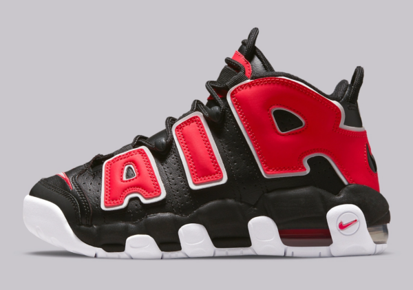 Giày Nike Air More Uptempo GS 'Black University Red' DM3190-001 - Ảnh 4
