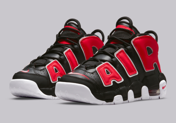 Giày Nike Air More Uptempo GS 'Black University Red' DM3190-001 - Ảnh 6