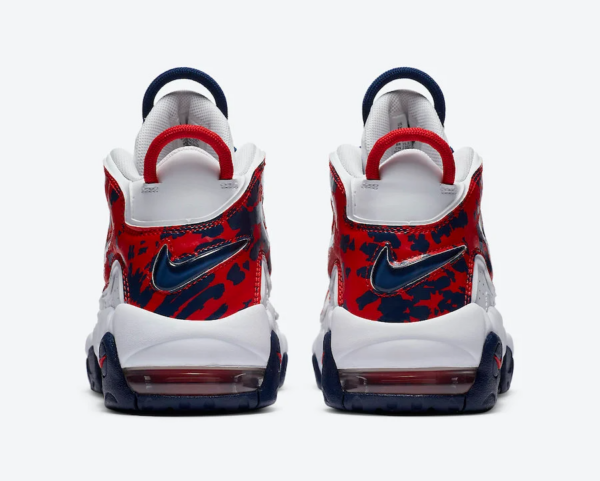 Giày Nike Air More Uptempo GS 'Red Navy Camo' CZ7885-100 - Ảnh 4