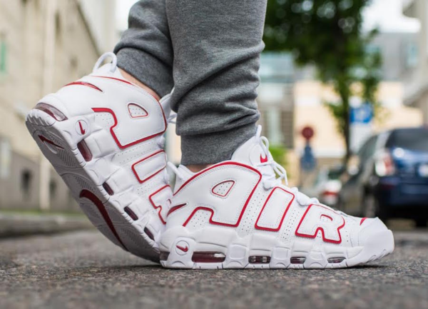 Giày Nike Air More Uptempo GS 'White Varsity Red' 415082-108 - Ảnh 2