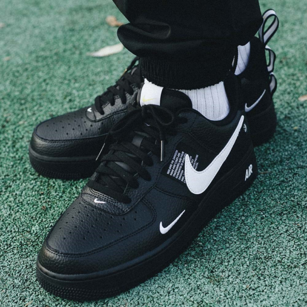 Giày Nike Air Force 1 Low Utility Black White AJ7747-001 - Ảnh 5