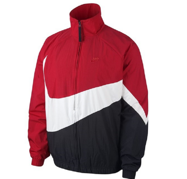 Áo Nike Windbreaker Big Swoosh Woven Jacket 'RedBlackWhite' AR3132-657