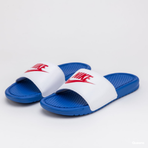 Alternative view of Dép Nike Benassi Slide 'Game Royal White' 343880-410
