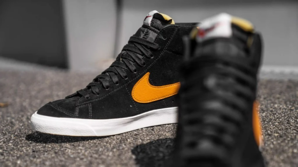 Giày Nike Blazer Mid Vintage 'Black Amber' CJ9693-001 - Ảnh 4
