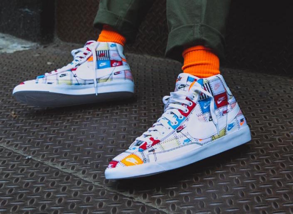 Giày Nike Blazer Mid 'Patchwork' CI9887-100 - Ảnh 2