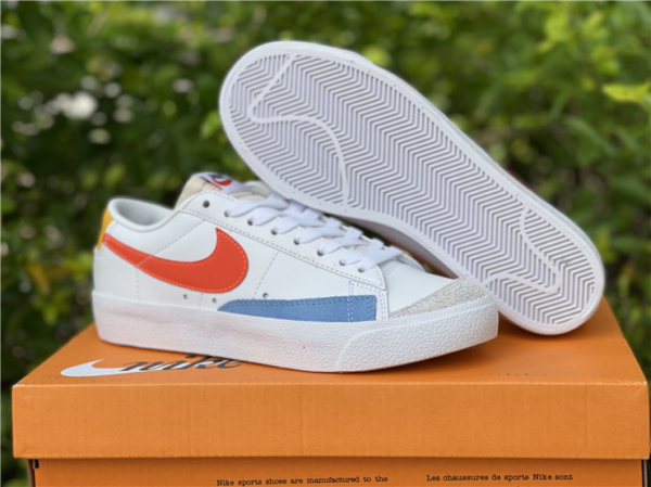 Giày Nike Blazer Low 77 'White Orange Lifestyle' DC4769-105 - Ảnh 6