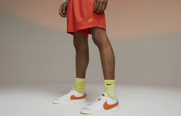 Giày Nike Blazer Low Jumbo 'White Orange' DN2158-100 - Ảnh 6