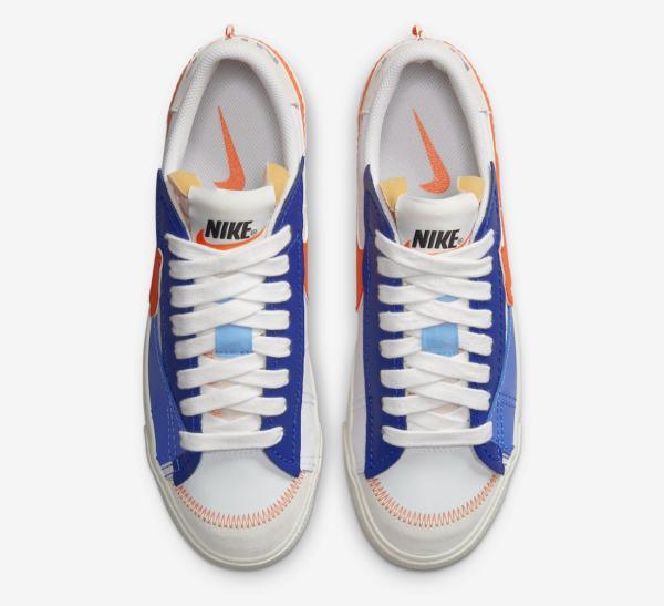 Giày Nike Blazer Low 77 Jumbo ' Royal Safety Orange' - Ảnh 6