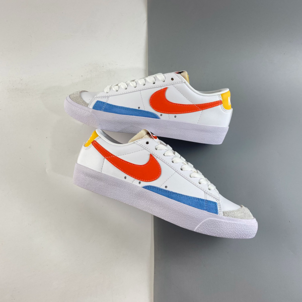 Giày Nike Blazer Low 77 'White Orange Lifestyle' DC4769-105 - Ảnh 4
